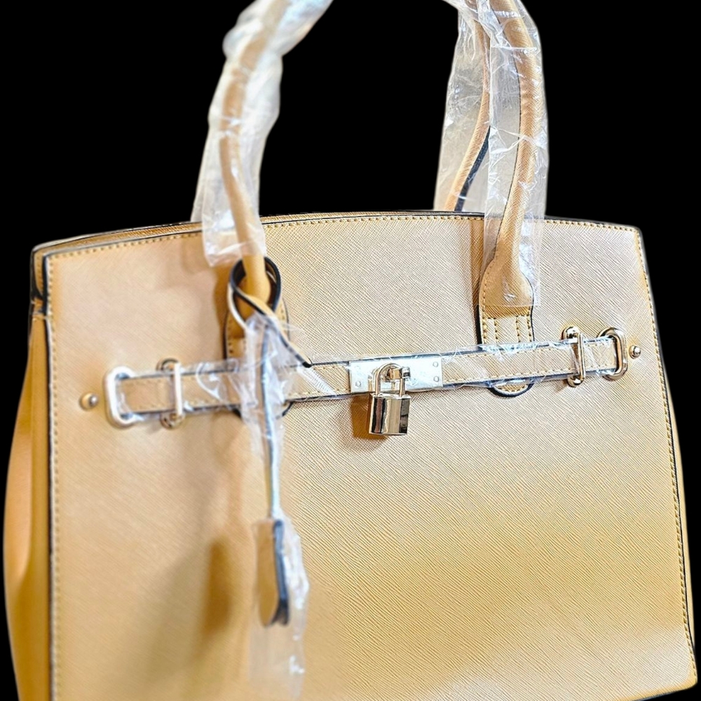 Chic Tan Satchel Bag
